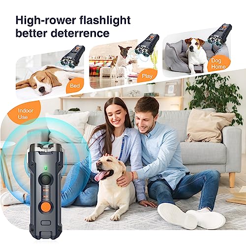 Antibell Ultraschall-Gerät Gegen Hundegebell – Wiederaufladbar, Mit 2 Modi & Taschenlampe, Für Drinnen & Draußen