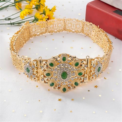 Women Fashion Dress Belt Hollow Bridal Metal Gold Color Waist Chain Wedding Accessories Body Jewelry4