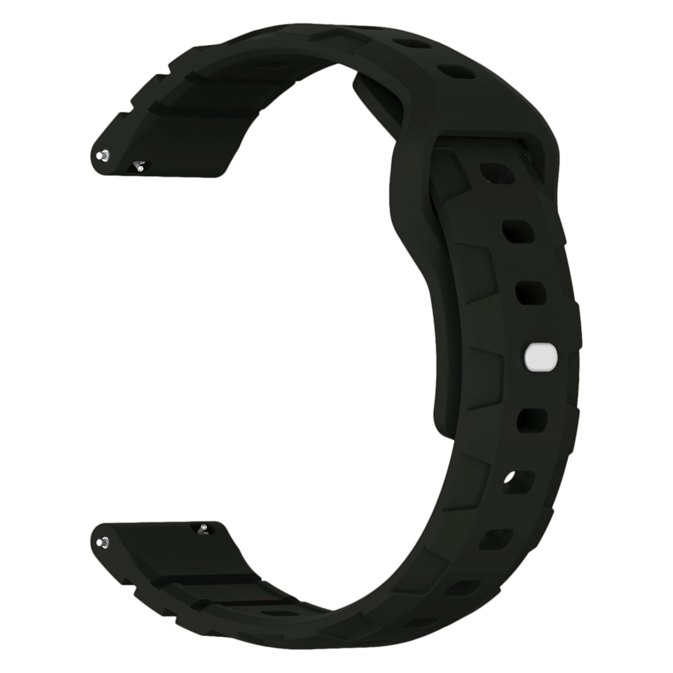 Watch Strap Silicone Belt 22mm compatible with Tommy Hilfiger Neth1792035 Button Closure Band