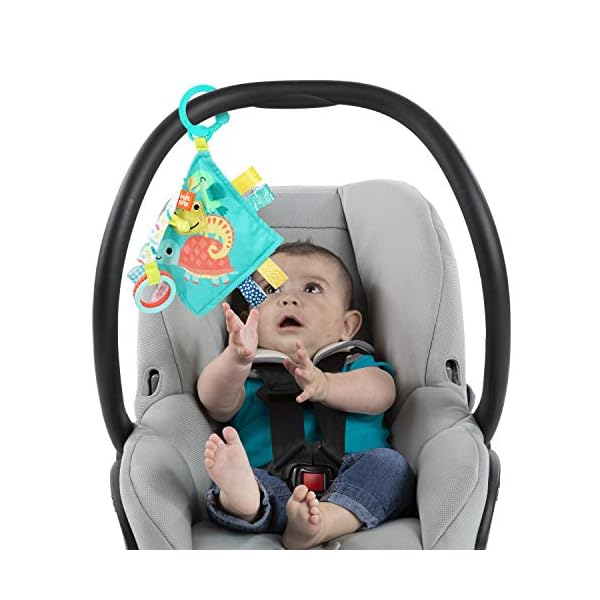 Brights Starts 12619 Stofftuch Fuzzy Feelies, extra weiches Schmusetuch, einfache Befestigung am Kinderwagen, mit… – Bild 11