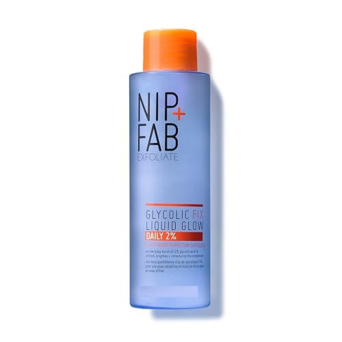 Miniatura 1 de Nip+Fab Liquid Glow - Tónico facial de ácido glicólico al 2% con ácido hialurónico, pantenol, ácido láctico exfoliante diario AHA tónico hidratante