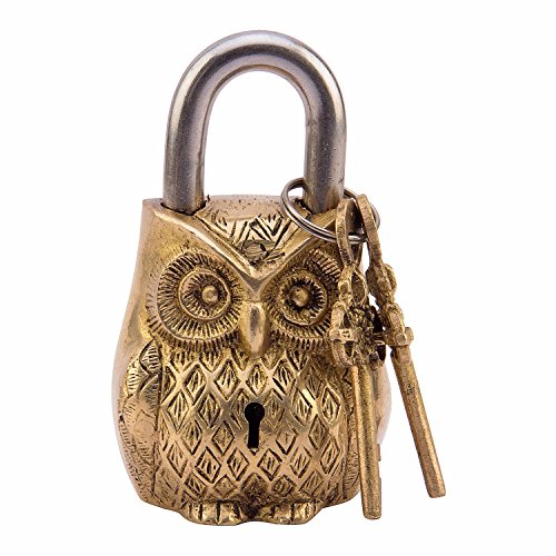 Brass Padlock - Lock with Keys - Working Functional -