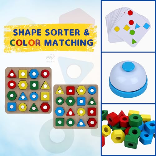 Image of Number Enlightenment Wooden Toy Train for Toddlers - Animal, Transportation, Fruit, Color Recognition Early Education Blocks (Toy Model 7)