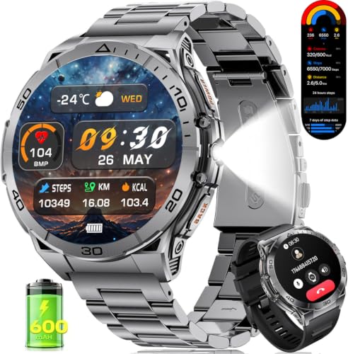 Image of LIGE Military Smart Watch for Men(2 Bands), 1.6