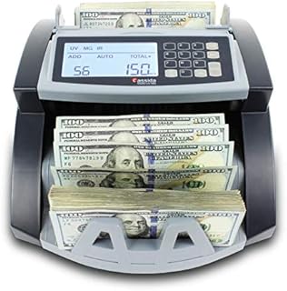 Cassida 5520 UV/MG - USA Money Counter with ValuCount, UV/MG/IR Counterfeit Detection, Add and Batch Modes - Large LCD Display & Fast Counting Speed 1,300 Notes/Minute