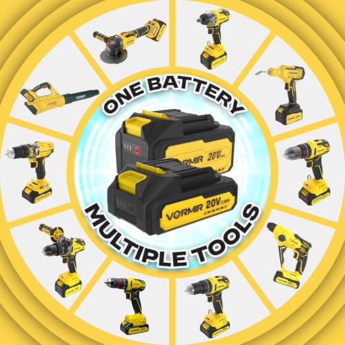 Image of iBELL VORMIR SMART POWER SERIES 18.5V 4.0Ah Li-ion Battery | High-Capacity Rechargeable Battery Pack | Compatible with All SPS Series Tools - VR LXV2B 18560