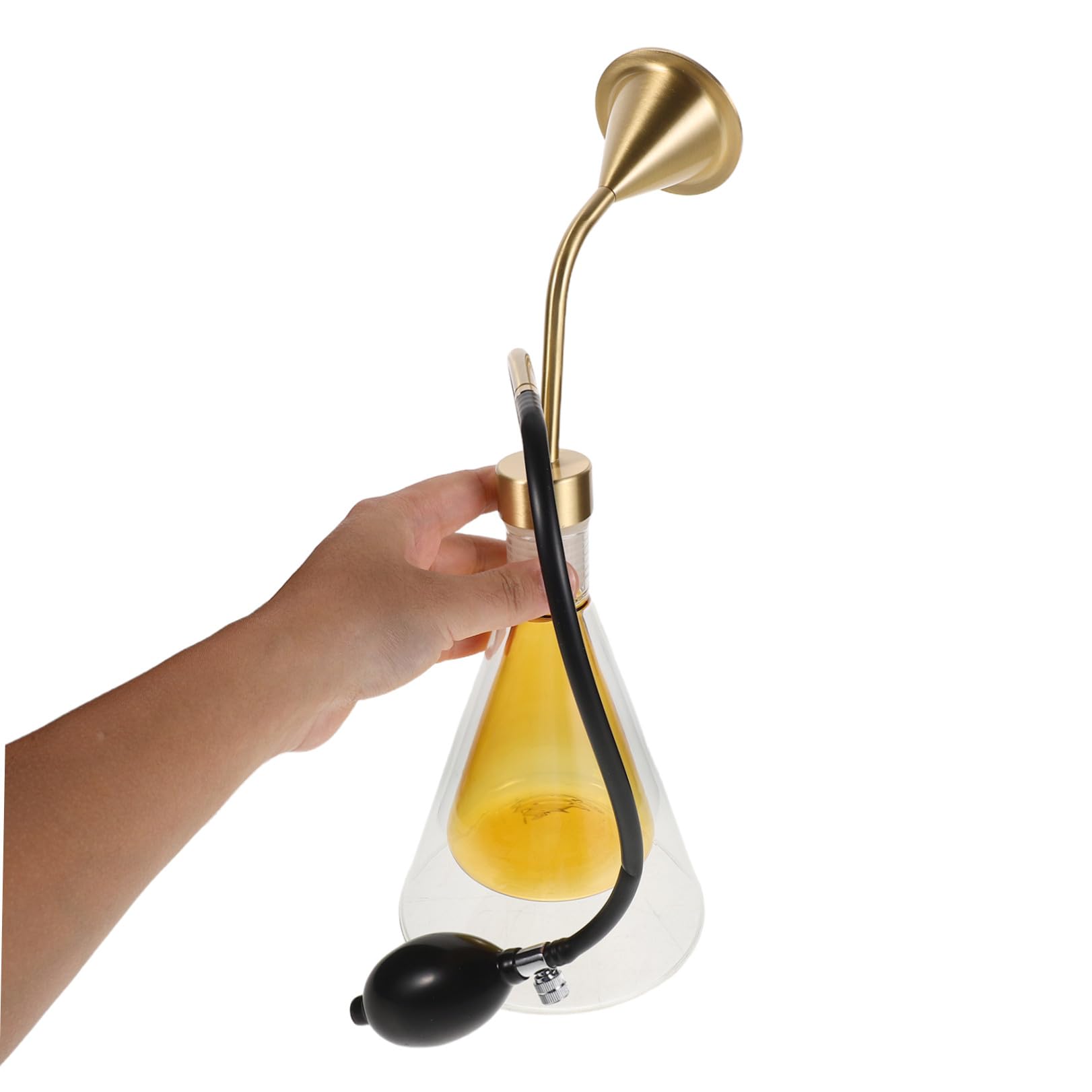 Diffusore Oli Essenziali in Vetro a Doppia Parete, Bottiglia Aroma Tester | Oli Essenziali e Petali, Uso Casa e Spa, Leggero ed Elegante Colore Casuale