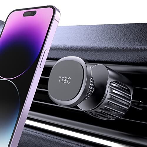 TT&C Phone Holder for Car Universal Magnetic N52 6pc Air Vent Phone Mount for Car, 360° Adjustable Super Strong Magnet for iPhone, Galaxy, Google Pixel and Other Smartphones