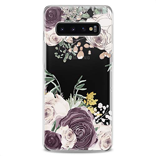Cavka TPU Case Replacement for Samsung Galaxy J8 J7 Max Cover J6 Plus J5 J4 J3 Pro J2 Flowers Cute Print Floral Lux Clear Cute Design Girls Soft Flexible Silicone Slim fit Women Feminine Kawaii Roses