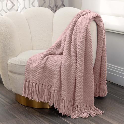 Nicole Miller Chloe Textured Soft Knit Throw...