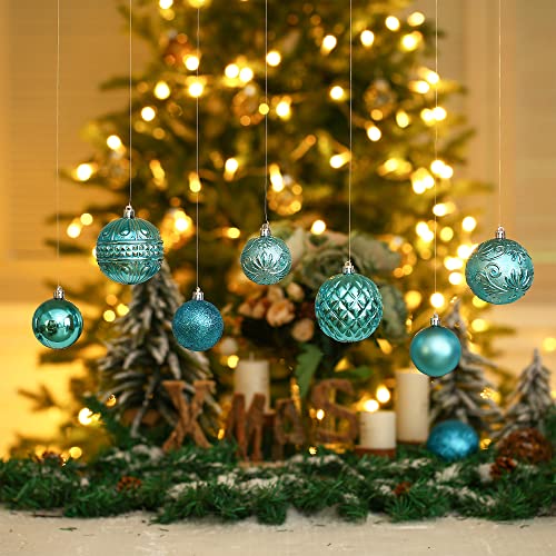 Christmas Ball Ornaments Christmas Tree Decorations 36pcs Shatterproof Christmas Ornaments Set with 6 Styles in 3 Sizes(Small, Medium, Large) - Image 5