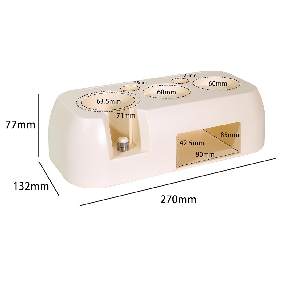 Tamper per caffè Espresso, portafiltro per caffè, Organizer per Utensili per caffè Espresso, Accessori per pressa per caffè Espresso per portafiltro da 51/54/58 mm (Bianco)
