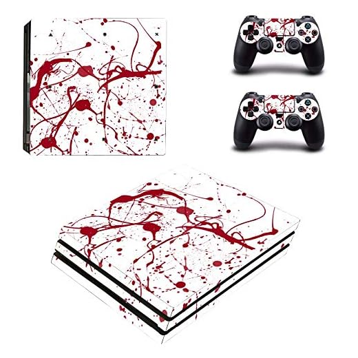 FENGLING Ps4 Pro klistermärke dekal för Ps4 Playstation 4 Pro konsol och kontroller Ps4 Pro skinn klistermärke