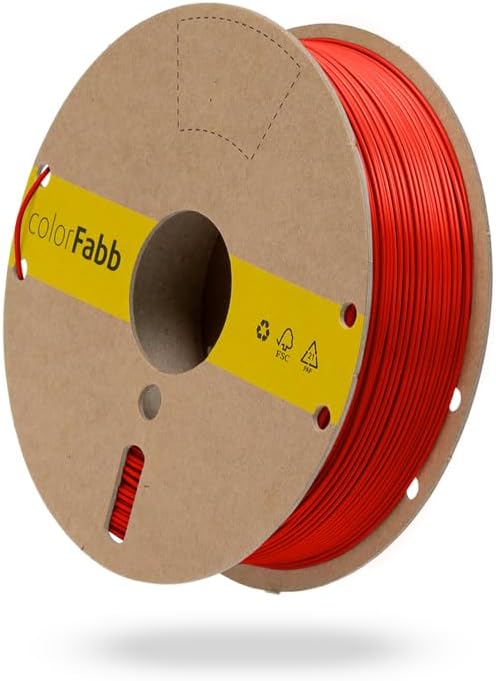 colorFabb LW-PLA RED 3D Printer Filament, 1.75mm Diameter, 750g Spool, Lightweight Material, Ideal for RC Planes, Matte Finish
