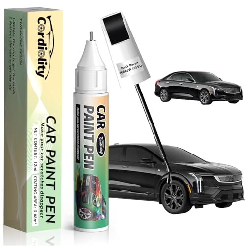 Image of Black Raven(GBA /WA8555) Touch Up Paint Pen for Cadillac,Car Paint Scratch Repair Pen Quick and Easy Fix Auto Paint Scratch