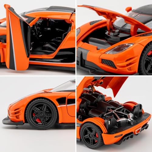 Image of 1:32 Koenigsegg Jesko Die-Cast Metal Car with Sport Toy Car [ Colour As Per Stock ]
