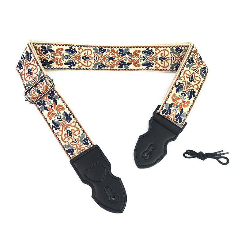 Correa De Guitarra, Correa de guitarra clásica de algodón bordado, Correa de guitarra para guitarra...