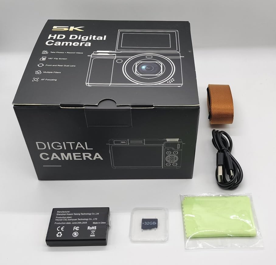 Amazon | Shulala X7 デジタルカメラ 5K動画撮影 8000万画素 3.0インチ