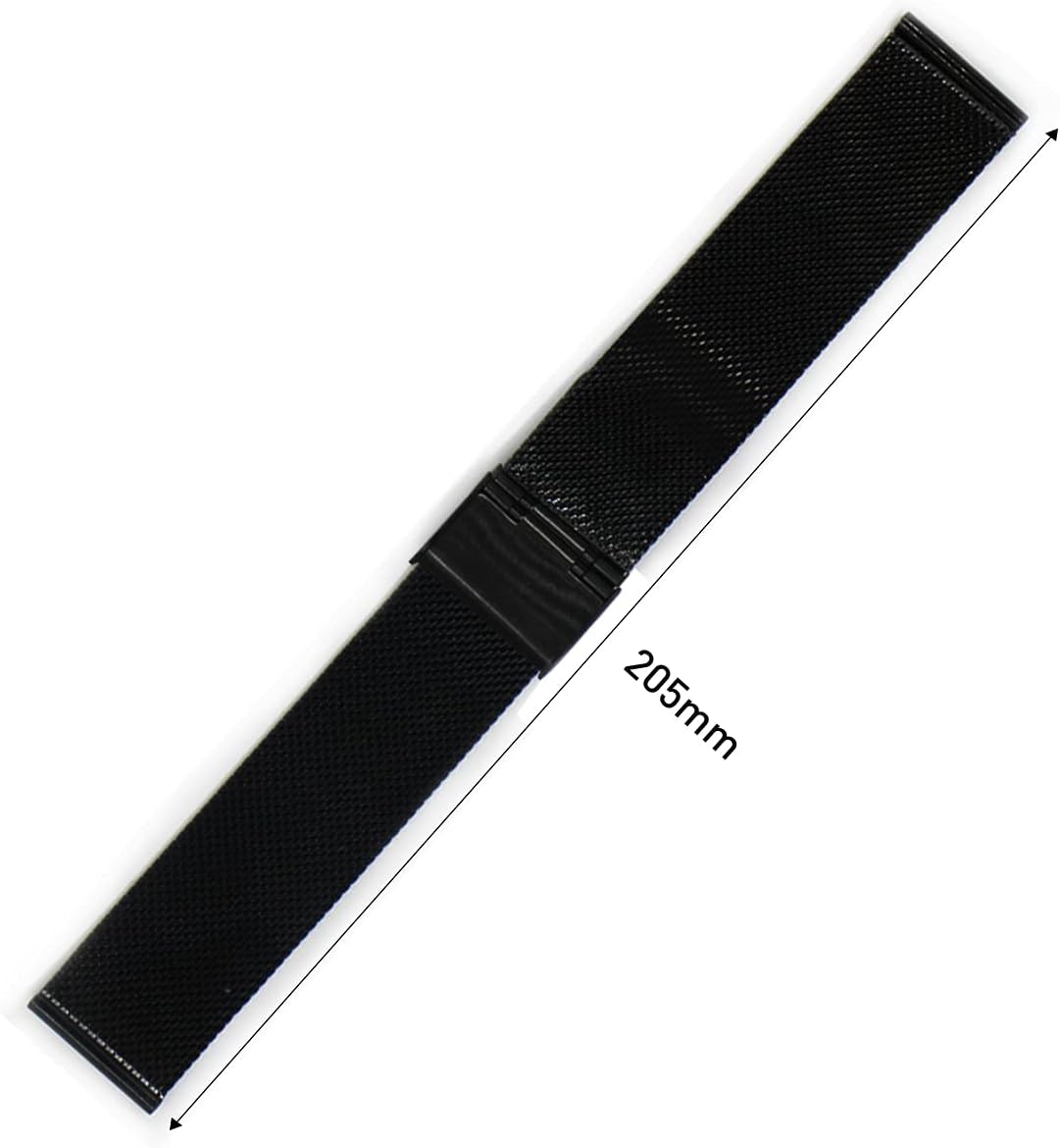 Microwear 16mm 18mm 20mm 22mm Stainless Steel Mesh Watch Band - Image 3