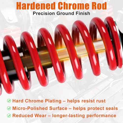 Image of Golf Cart Heavy Duty Rear Shock Absorber with Spring Fit for Yamaha G29 Drive, G22, G20, G19, G16 and G14 Gas and Electric Golf Cart OEM JN4-F2210-00,JN3-F2210-00,Extended Length 14 inch