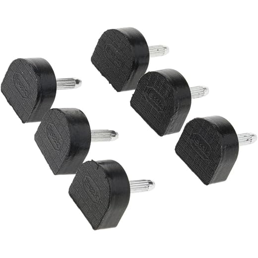 High Heel Tips Taps Replacement Pads 14x14mm Black