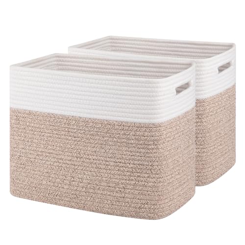OIAHOMY Storage baskets for Shelf, Toy Storage Basket, Collapsible Storage Bins, Blanket Basket...