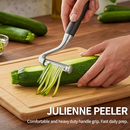 2 Piece Swivel & Julienne Peeler - Fruit, Vegetable Peelers for Kitchen - image 3