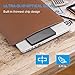 ORIGBELIE External CD DVD Drive, Ultra Slim CD Burner USB 3.0 with 4 USB Ports and 2 TF/SD Card Slots, Optical Disk Drive for Laptop Mac PC Windows 11/10/8/7 Linux OS with Carrying Case