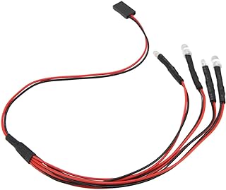 RC Car LED Lights, 5-9V Simulation 2 White 2 Red Attractive RC Car Lights Simple Practical for Axial Scx24