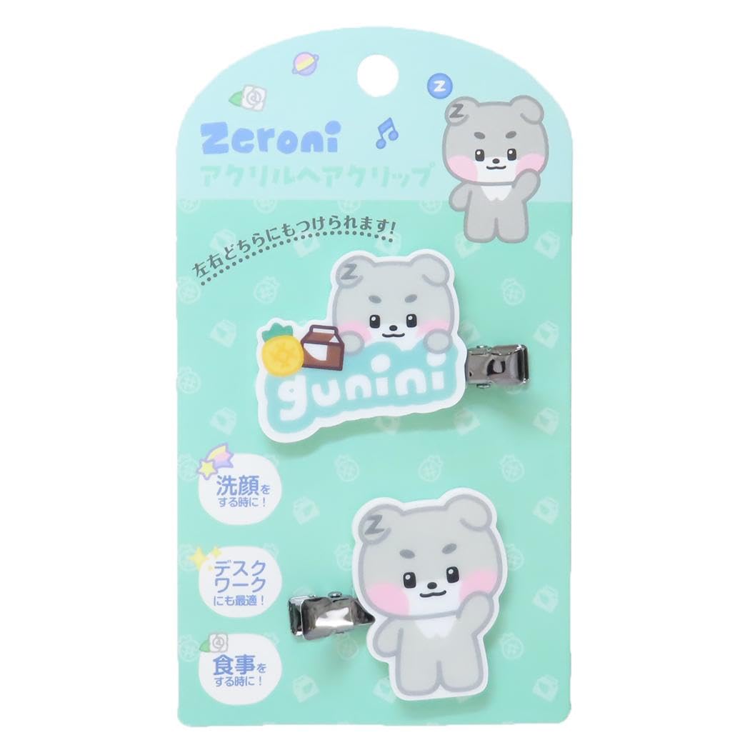 Amazon.co.jp: zeroni アクリルヘアクリップ (8)gunini