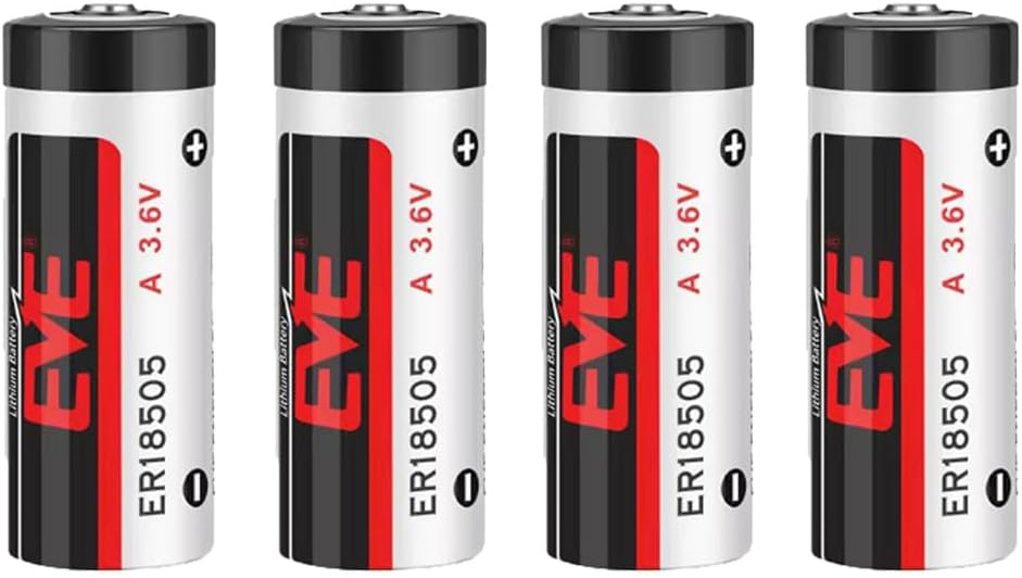 4 PCS A Size 3.6V 4000mAh EVE ER18505 Lithium PLC Industrial Control Battery Non Rechargeable