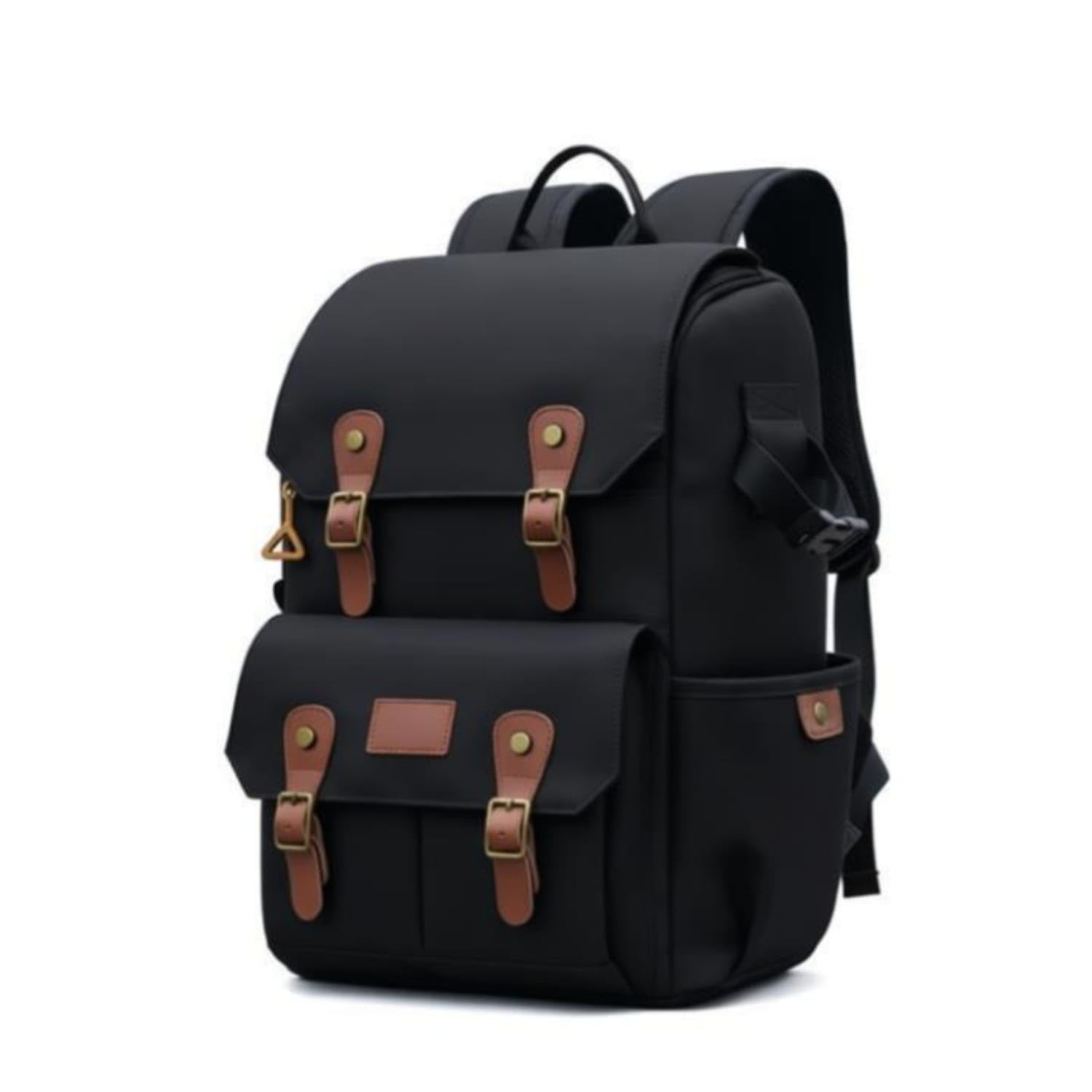 Structured Camera Backpack Rectangular Backpack Camera Bag Padded Shoulder Straps Buckle Closure, Black, Oxford Cloth Drone-image-11