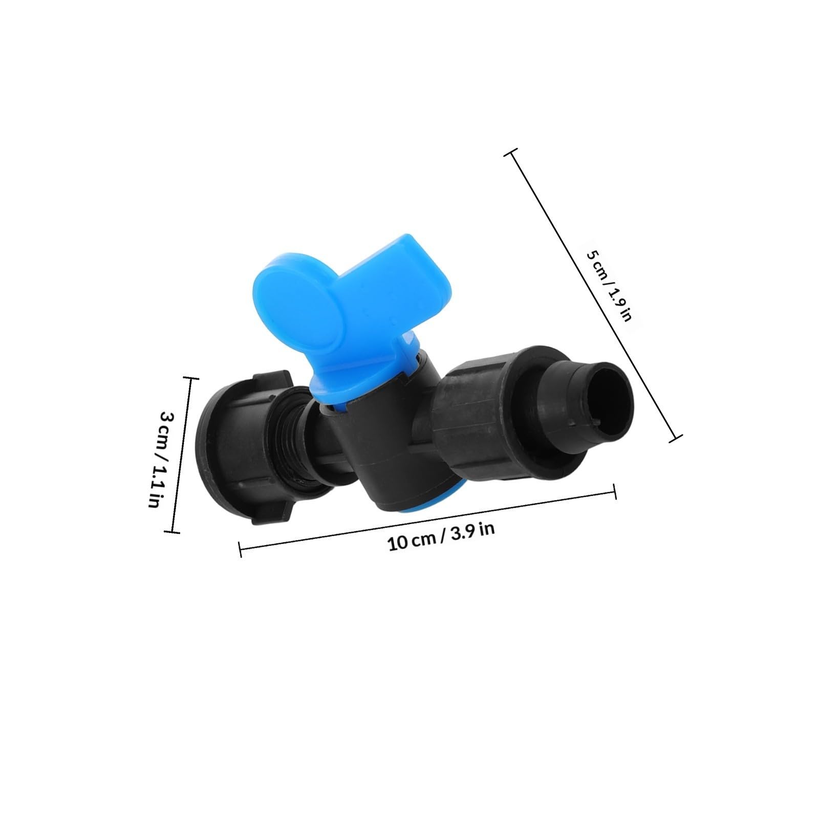 Zerodeko 50 Pezzi Raccordi per Irrigazione in Pp Compatibili Tubi Φ16 Connessione Rapida e Controllo Facile per Irrigazione a Goccia in Piccoli Campi e Casa