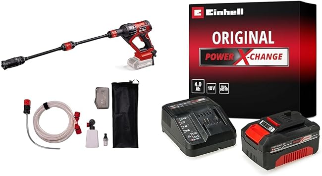 Einhell HYPRESSO 18/24-1 Akülü Yıkama Tabancası + 18V 4,0 Ah PXC Starter Kit