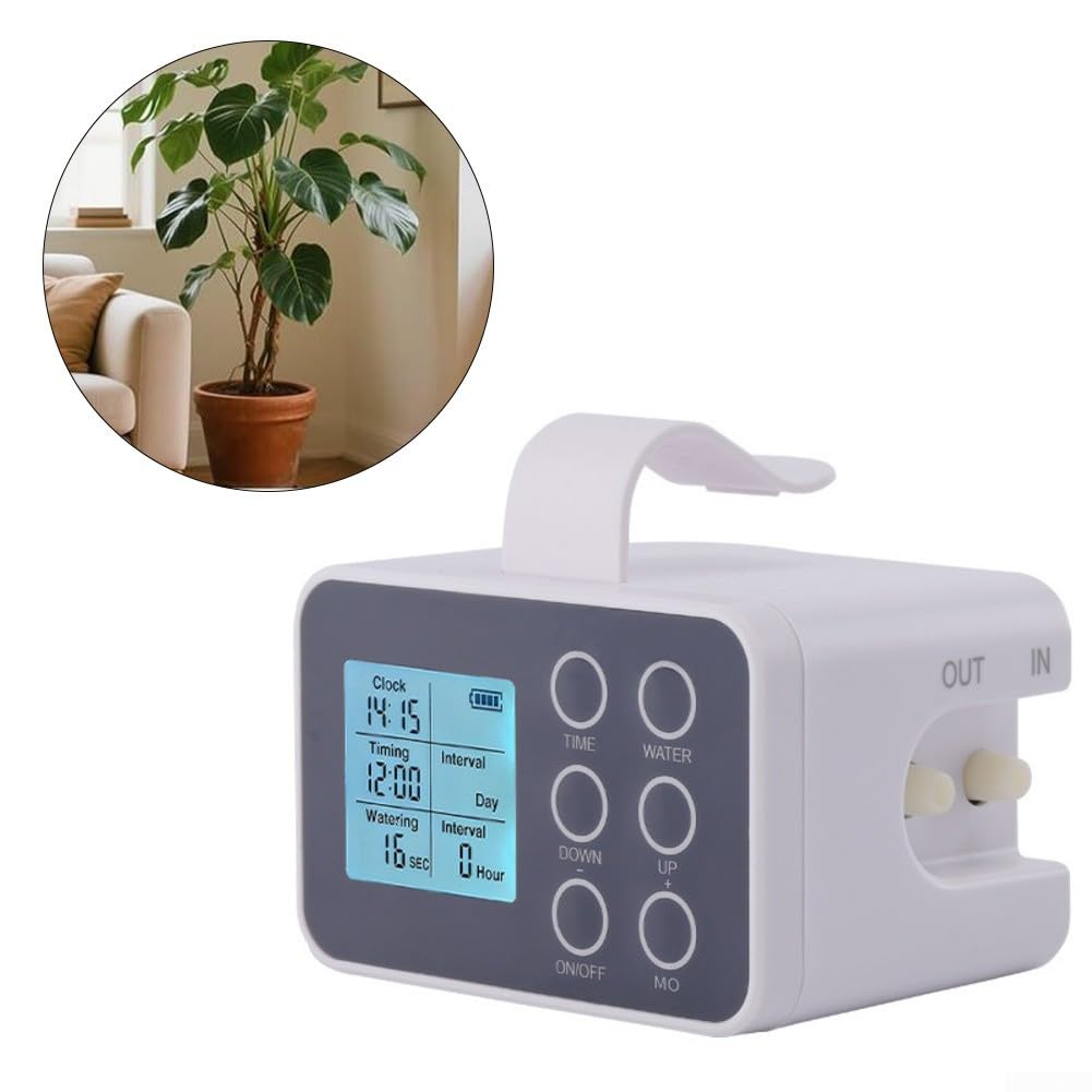 Sistema di irrigazione delle piante con funzioni intelligenti Irrigatore automatico per 15 20 piante in vaso con un utilizzo efficiente dell'acqua (QN-NC20)