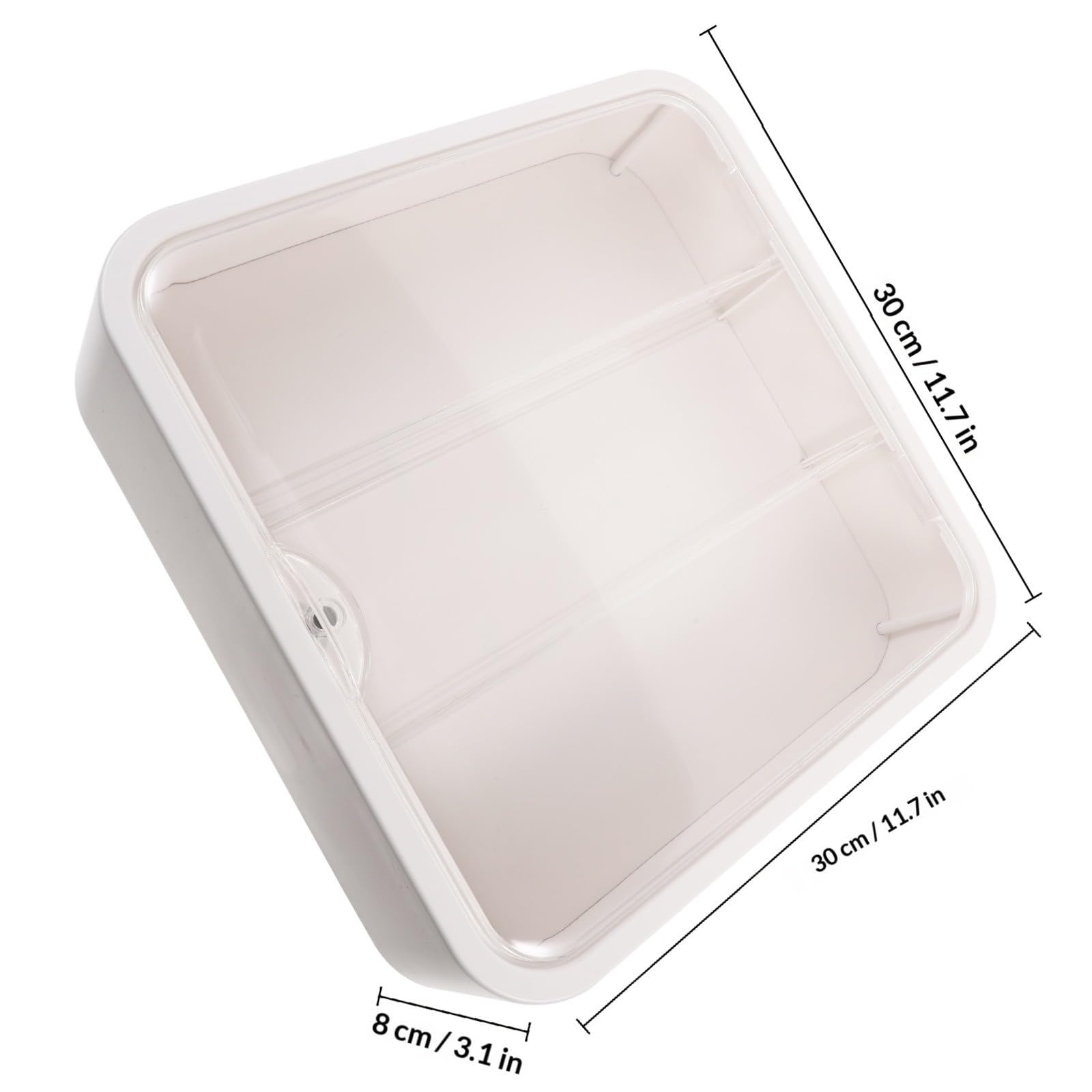 Zerodeko Espositore Mini per Figurine, Box da Parete Magnetico Bianco
