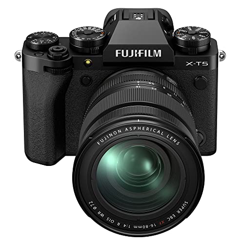 Image of FUJIFILM X-T5 Mirrorless Digital Camera XF16-80mm Lens Kit - Black
