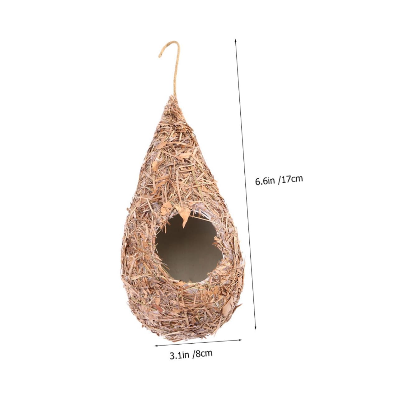 5piezas Nido De Pájaros De Tejida Casa Colgante Natural para Jardín Decoración para Aficionados Las Aves Naturaleza