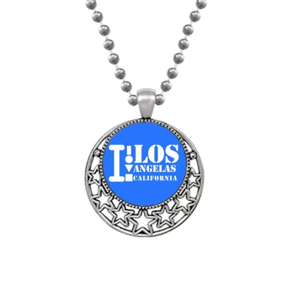 Los Angelas California Art Deco Fashion Necklaces Pendant Retro Moon Stars Jewelry