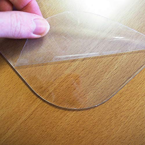 Mampara protectora metacrilato transparente de 65x65x12cm para mostrador comercio y ventanilla 5