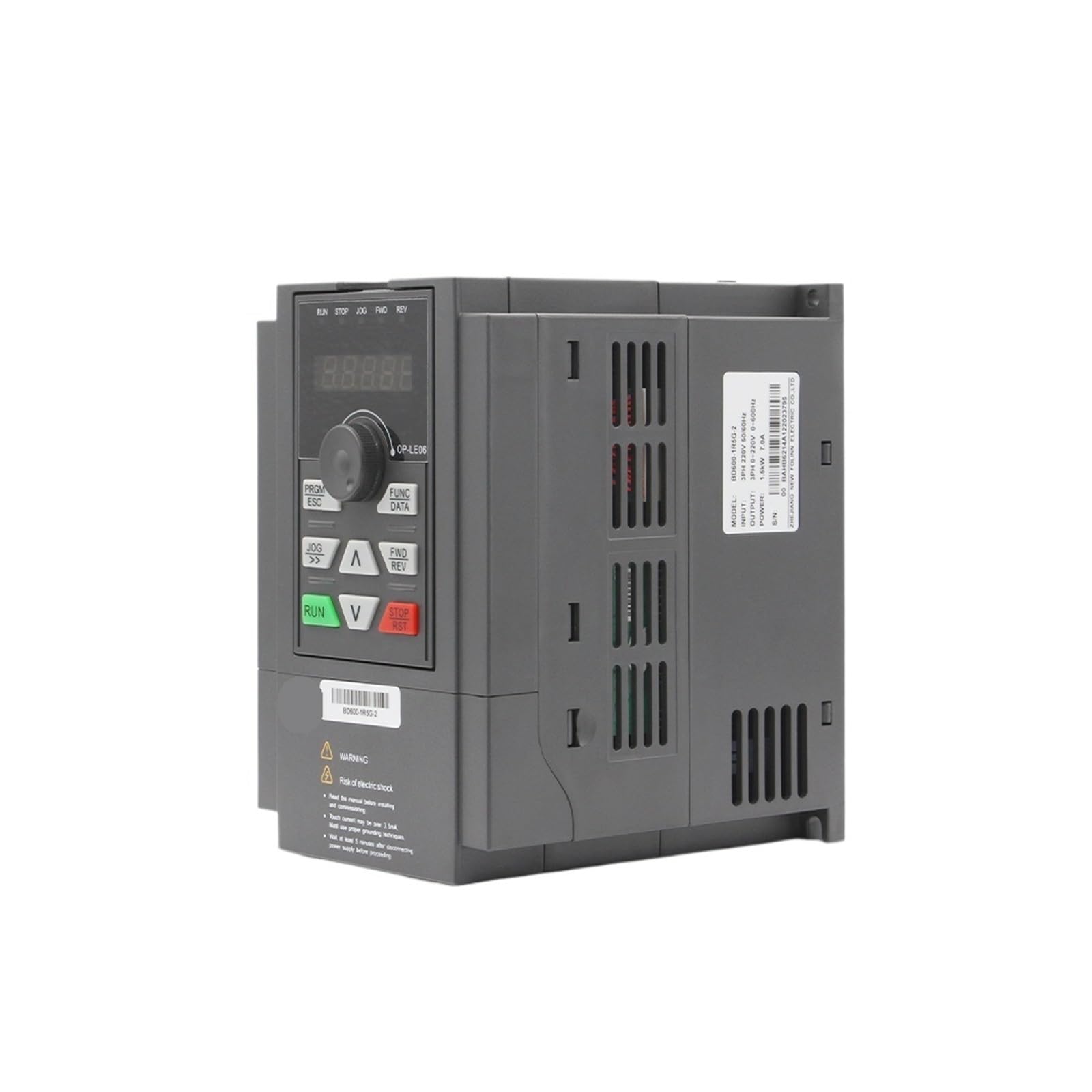 1.5KW BD600 Inverter 220v/380v Azionamento a frequenza variabile Uscita trifase Controllo velocità Motore 0-1000Hz vettoriale
