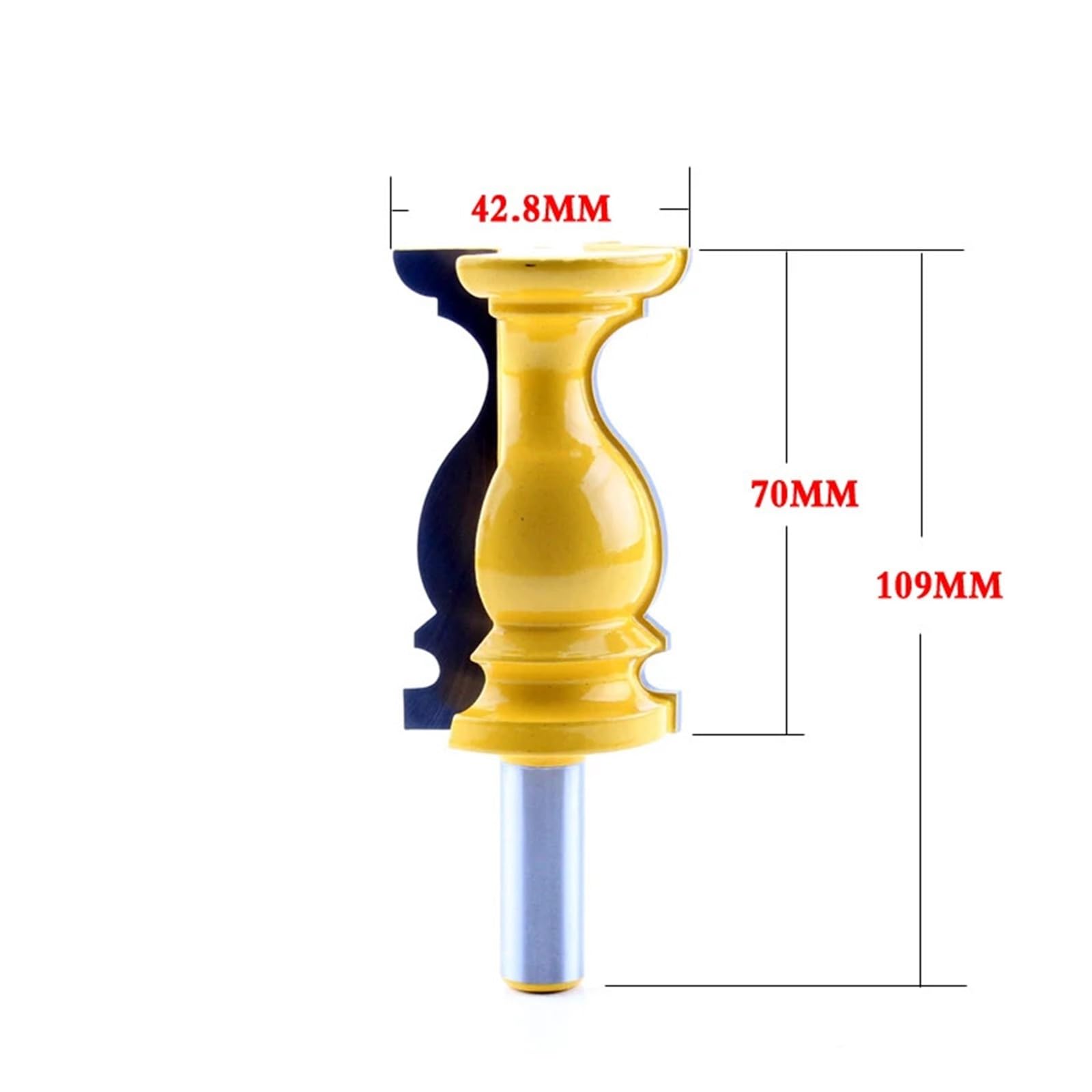 1 Pieza 1/2 "vástago Arquitectónico De Carburo Cementado Enrutador Moldura Fresa Madera for Energía Carpintería