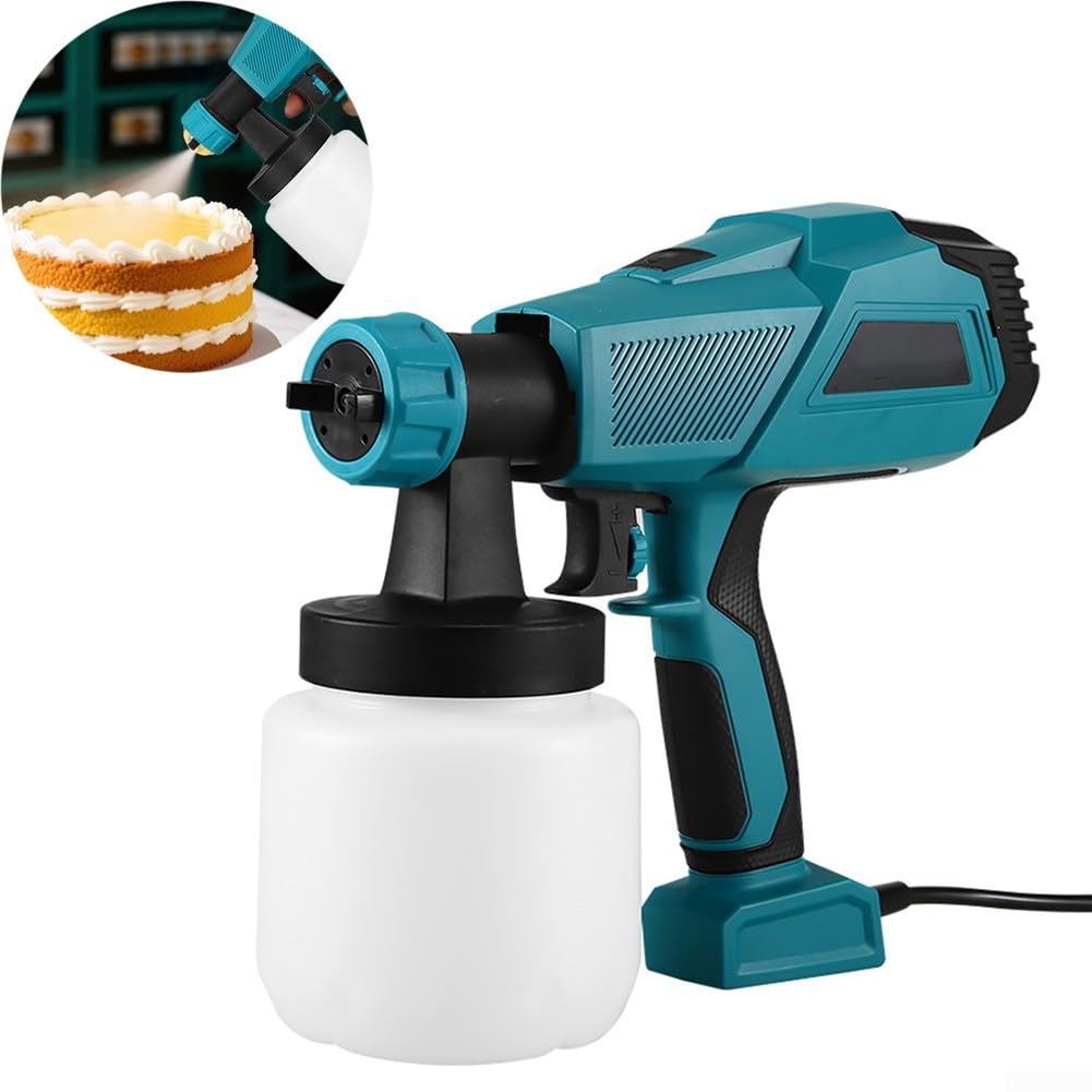 Pulverizador Eléctrico Pasteles 500W Doble Pulverizador Eléctrico(Grey)