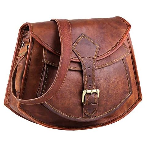 HULSH Leather crossbody bags for women A perfect Brown Leather purses and handbags for Everyday use | Handmade Leather handbags for women | Unique and Stylish brown leather purse Cover