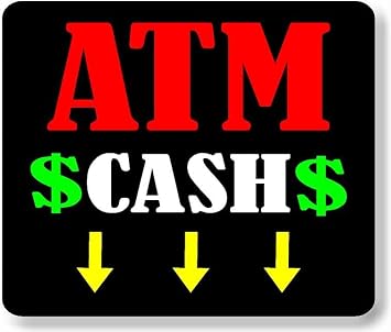 ATM CASH ARROWS NEON Aluminum Composite Sign, 8.5"x10"