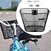 predolo Universal Bicycle Basket, Metal Wire Construction for Outdoor Use, M with Short Brace