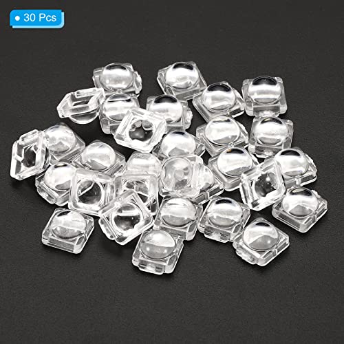 Image of PATIKIL LED Convex Lens, 30 Pack 60 Degree Beam Angle Acrylic LED Optical Convex Condenser Lens for 5050 LED Strip Lamp Beads