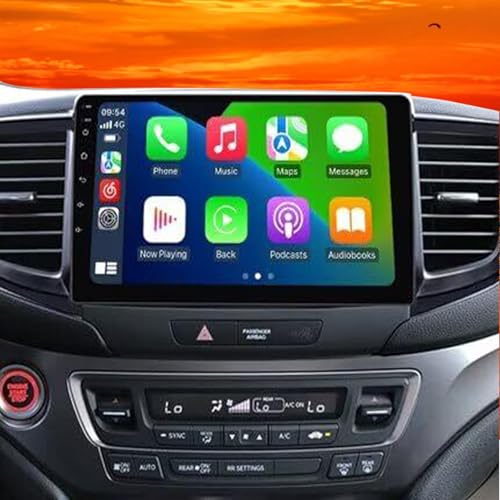 8Core 4+32GB Android 14 Car Radio Stereo for 2016-2021 Honda Pilot - 10.1" QLED Touch Screen, Upgrade Dash Kit with CarPlay & Android Auto, GPS Navigation, SWC Support, Bluetooth 5.0, WiFi, 4/5G,
