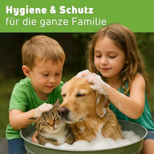 Amigard Hundeshampoo Sensitiv – Natürliches Hunde Shampoo mit Neemöl – Sanfte Pflege bei Juckreiz & Hautirritationen – ohne Duftstoffe – 250 ml