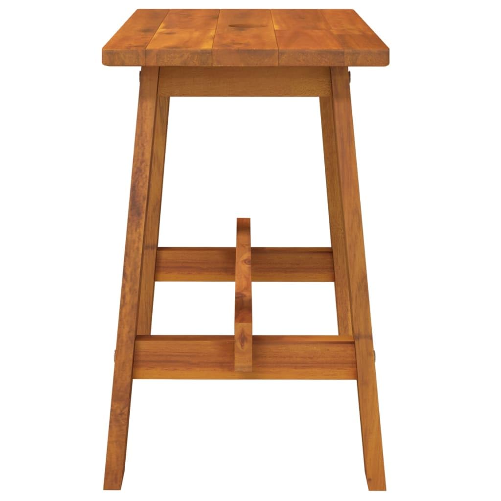 vidaXL Tabouret Rectangulaire, Table d'Appoint, Repose-Pied, Tabouret de Plantes, Escabeau de Bureau Salle de Bain, Moderne, 45x29x45 cm Marron Bois d'Acacia Solide